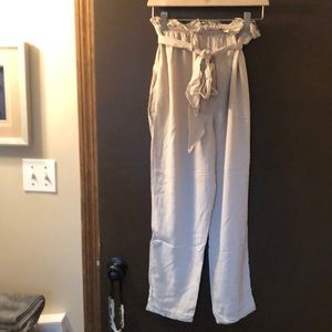 Boutique Brand paper-bag pants